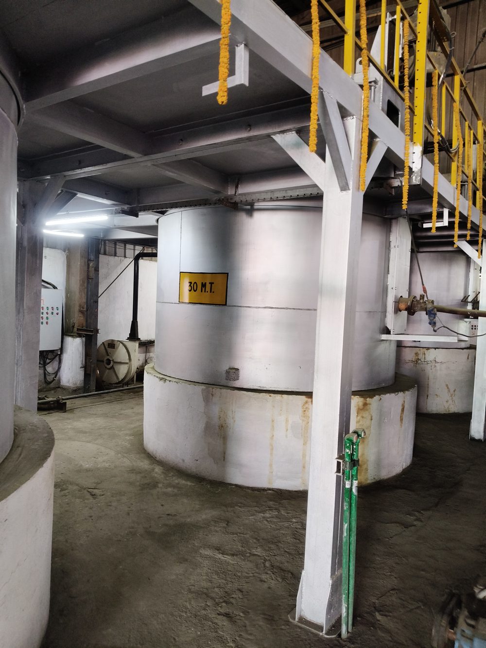 30 MT capacity refining pot inside the plant